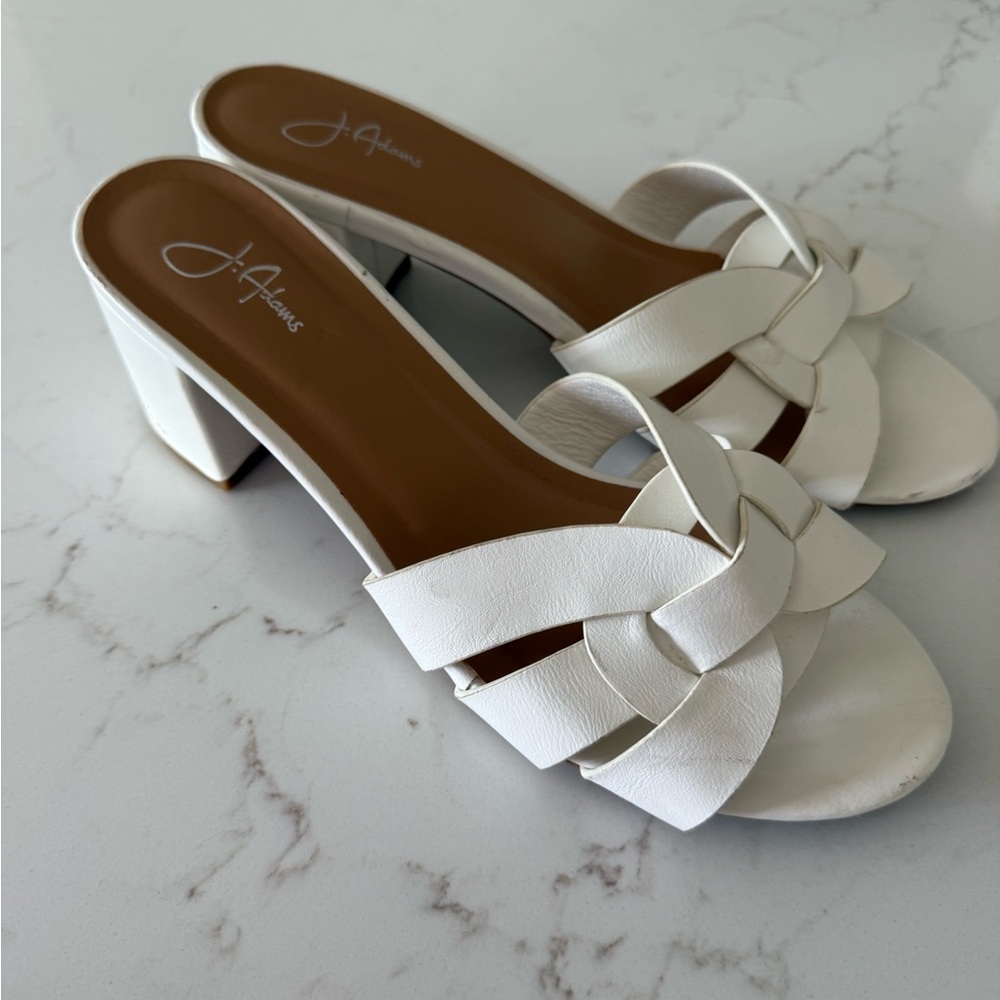 Adams Women's Cream Heeled Sandals